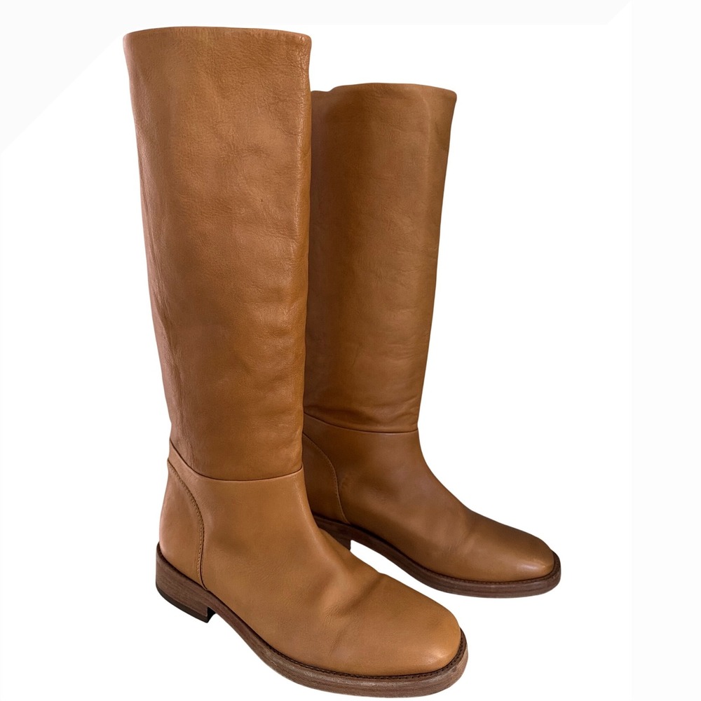 We The Free Free People Tan Leather Tall Pull On Boots 41 Portugal 4222808